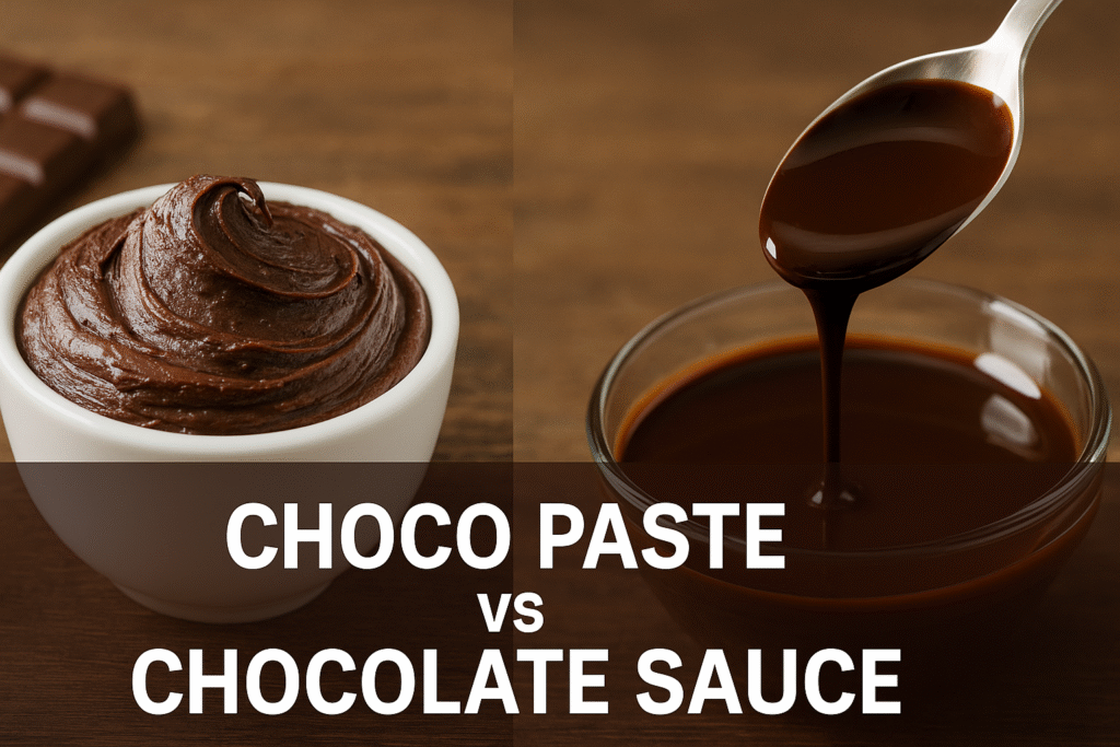 choco paste vs chocolate sauce