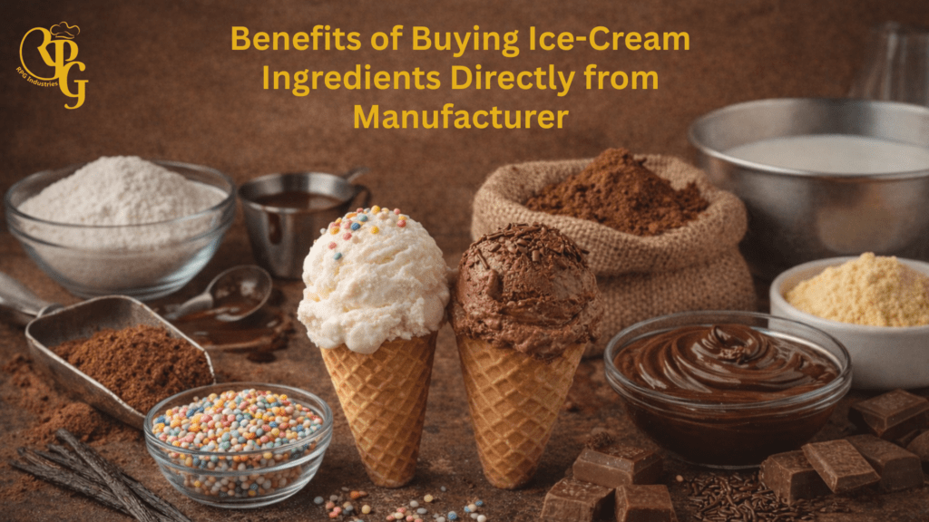 Benefits of Buying Ice-Cream Ingredients Directly from Manufacturer