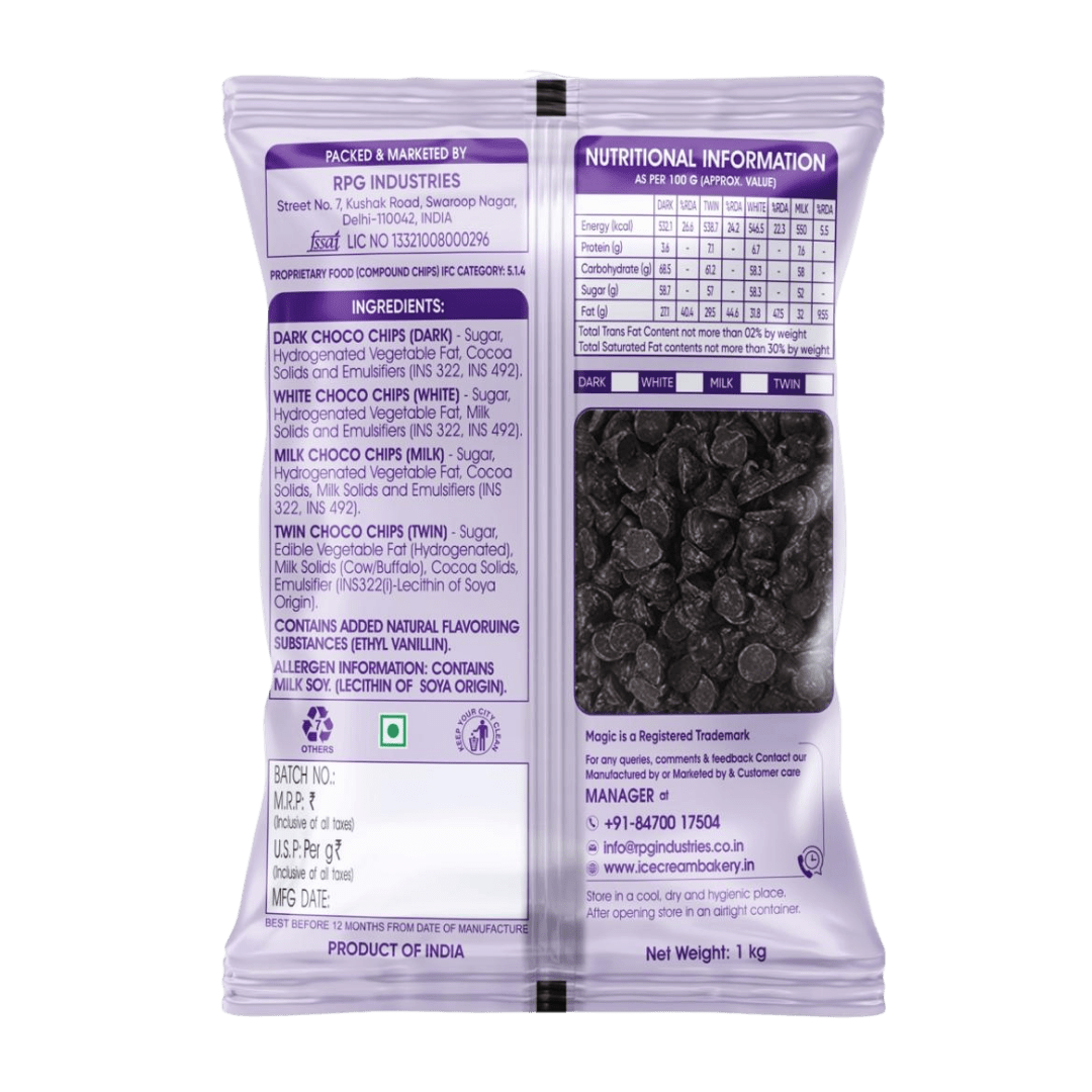 Buy Dark Choco Chips Online at RPG Industries Buy Dark Choco Chips Online at RPG Industries