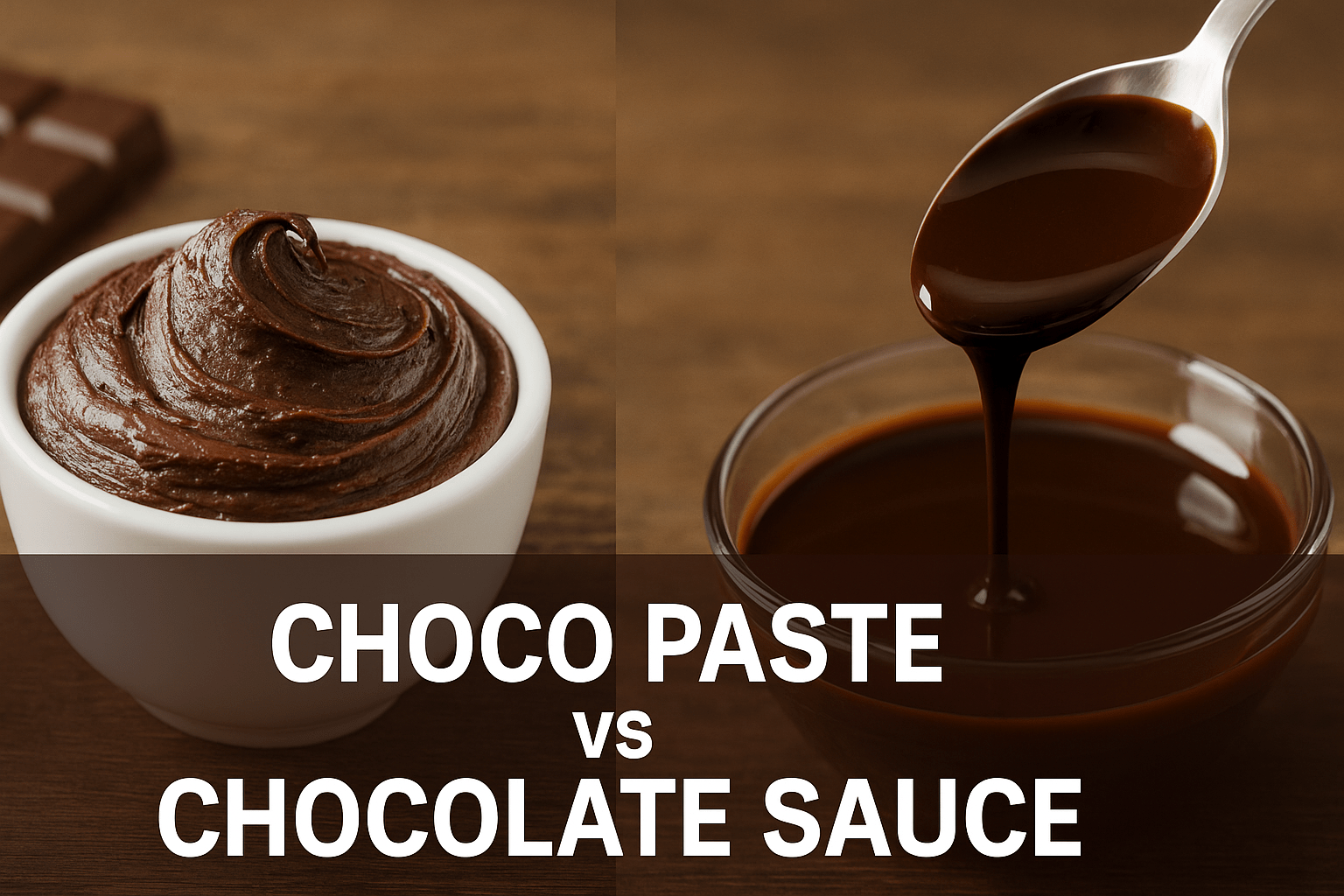 choco paste vs chocolate sauce
