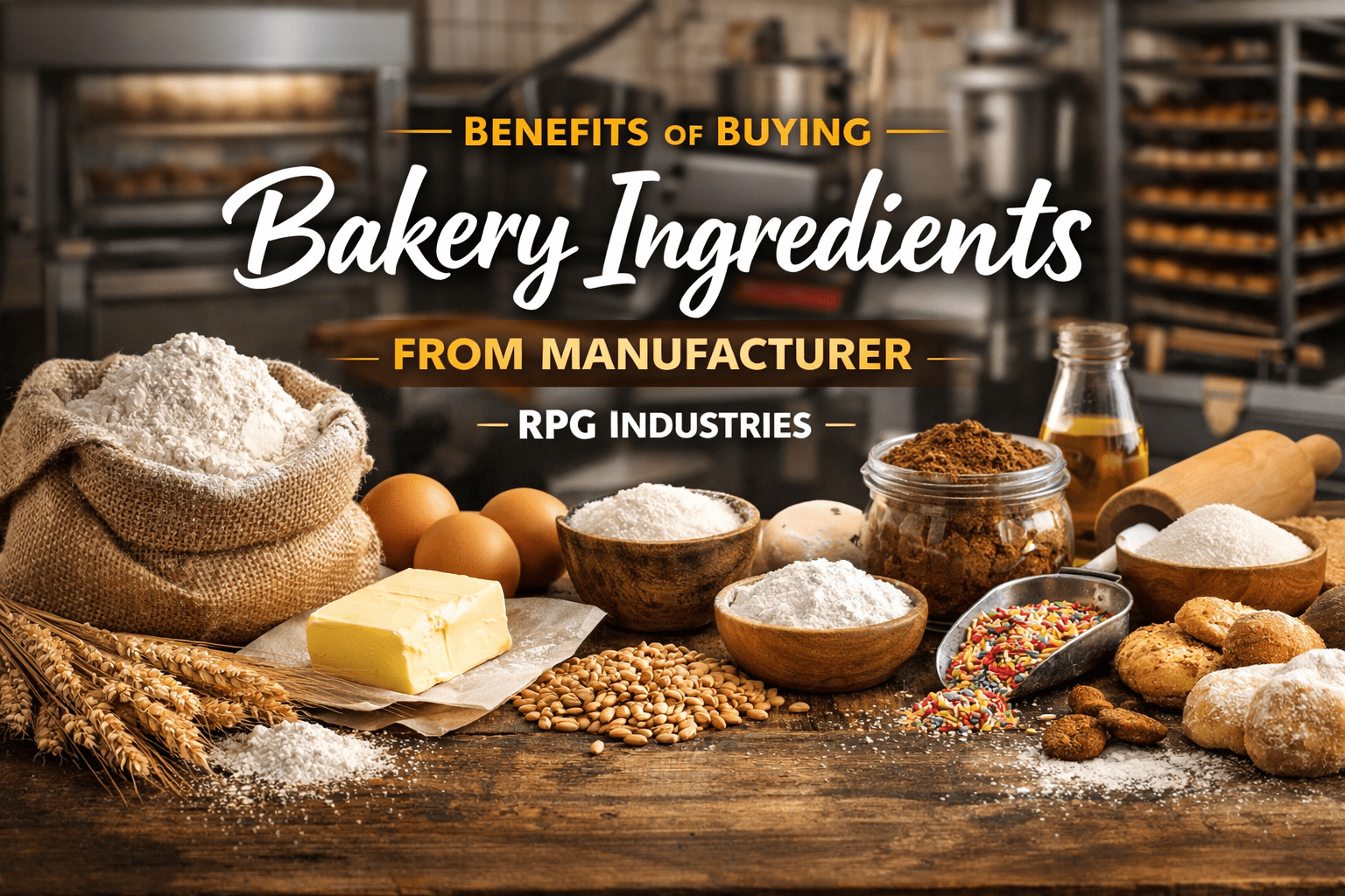 Benefits of Buying Bakery Ingredients from Manufacturer – A Strategic Guide for Modern Bakeries