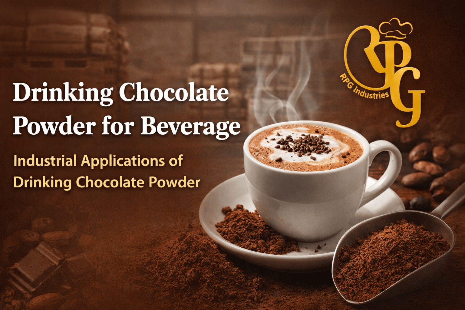 Drinking Chocolate Powder for Beverage