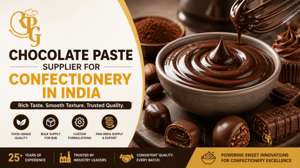 Chocolate Paste Supplier for Confectionery in India