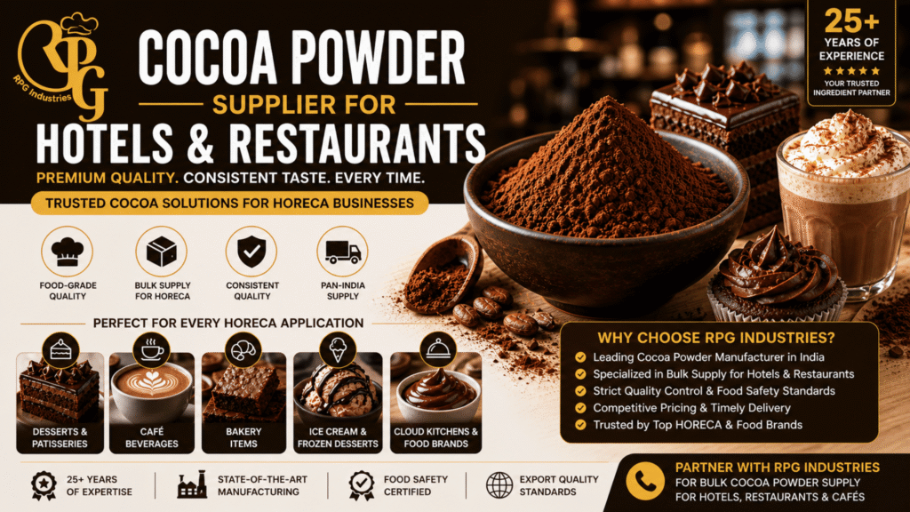 Cocoa Powder Supplier for Hotels and Restaurants