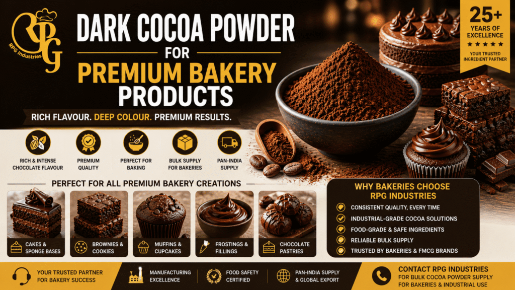 Dark Cocoa Powder for Premium Bakery Products