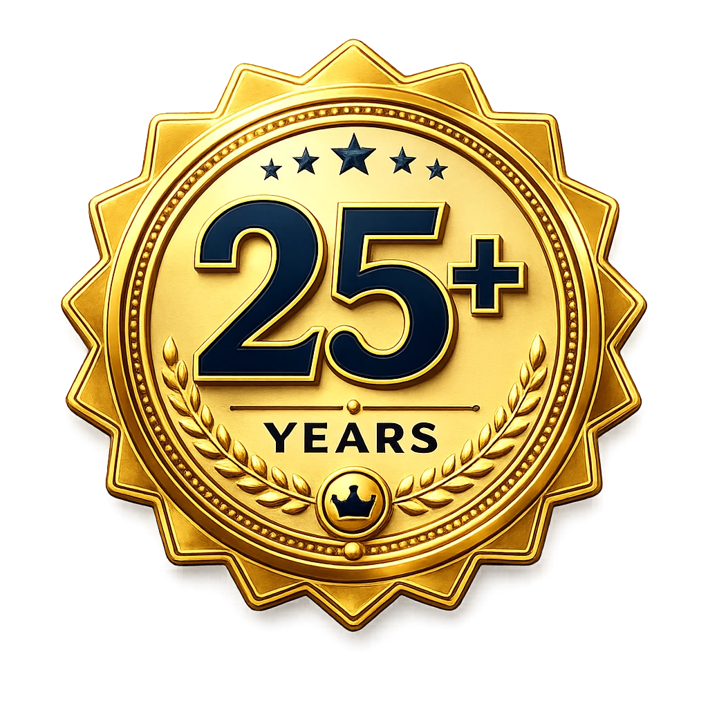 25+ Years Experience
