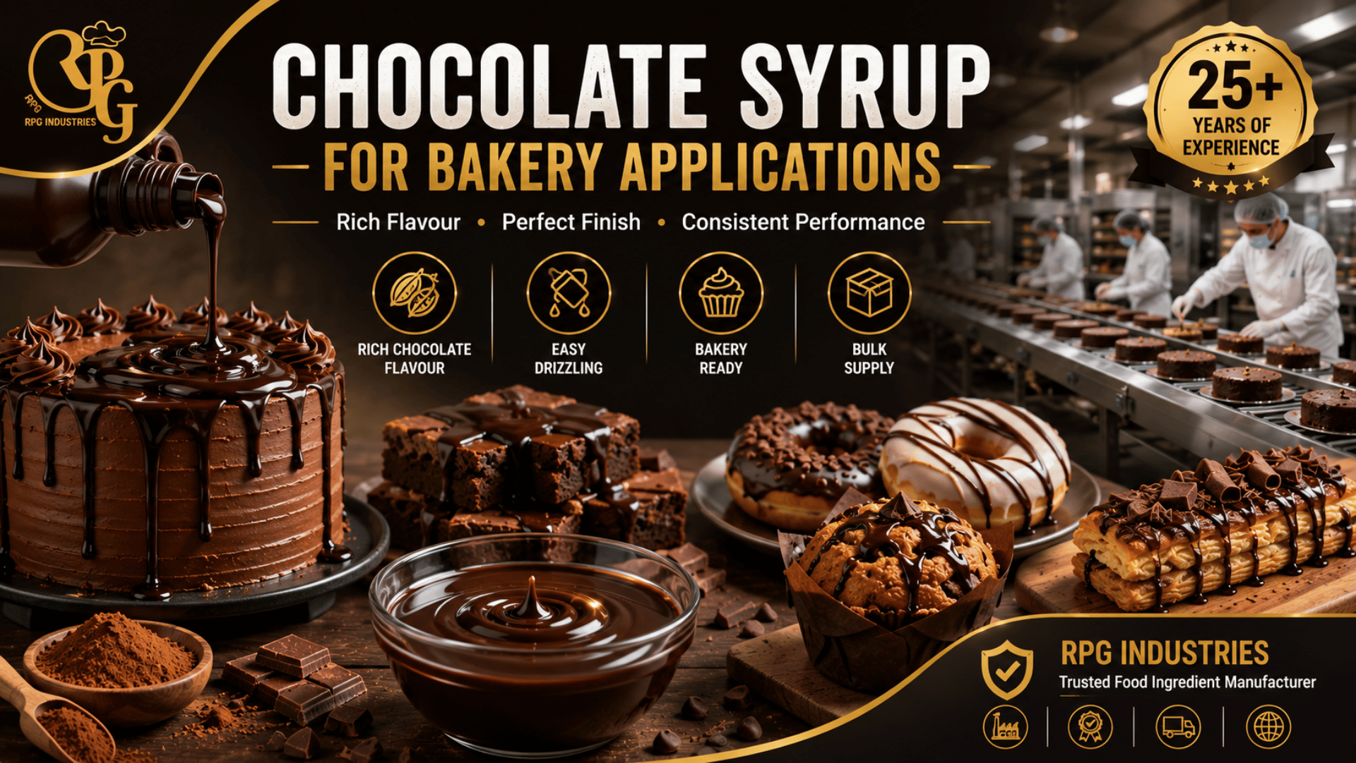 Chocolate Syrup for Bakery: Applications, Benefits, and How to Choose the Right Supplier