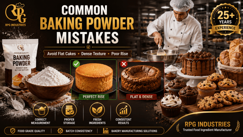 Common Mistakes to Avoid When Using Baking Powder