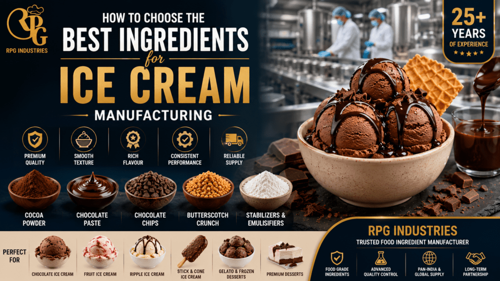 How to Choose the Best Ingredients for Ice Cream Manufacturing
