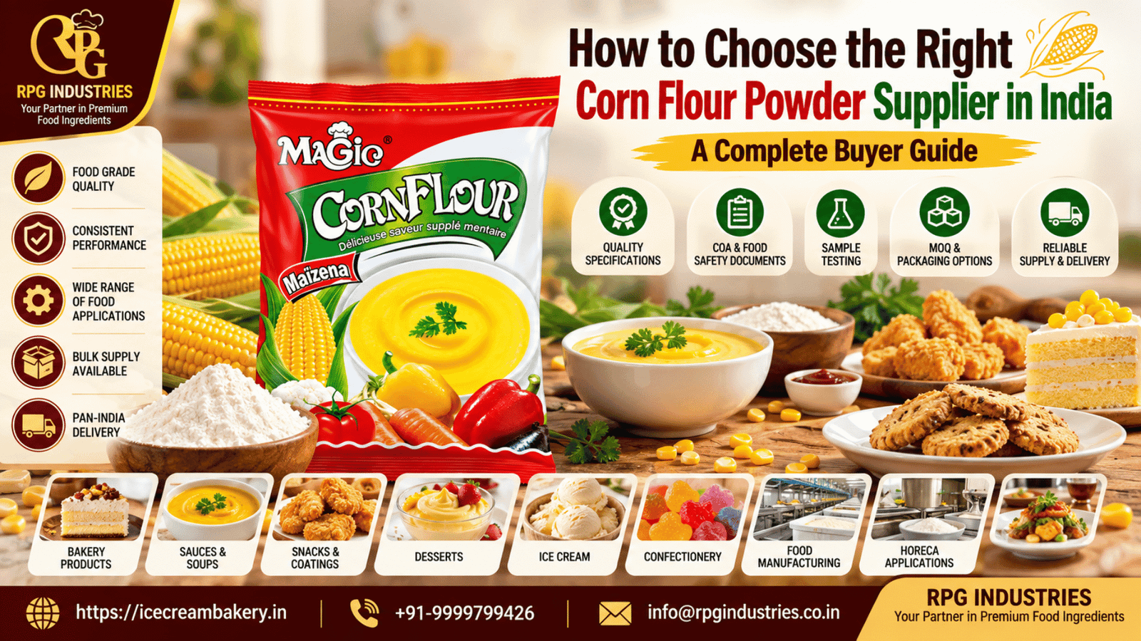 How to Choose the Right Corn Flour Powder Supplier in India